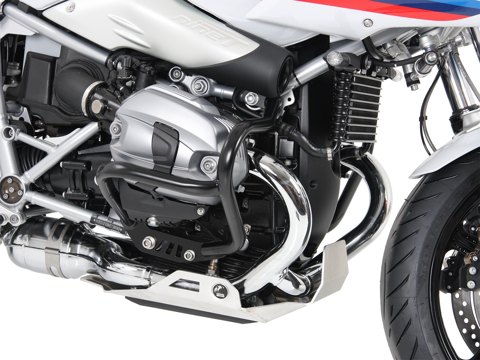 Arceau de protection moteur noir pour BMW R nineT Racer (17-20) Hepco & Becker