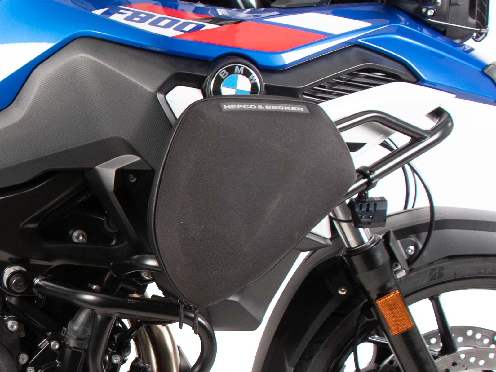 Arceau de protection du réservoir noir pour BMW F 800 GS (24-) Hepco & Becker