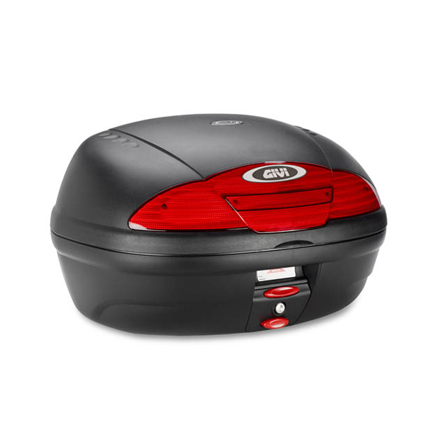 E450 Simply II Topcase MONOLOCK noir avec plaque d'origine Givi