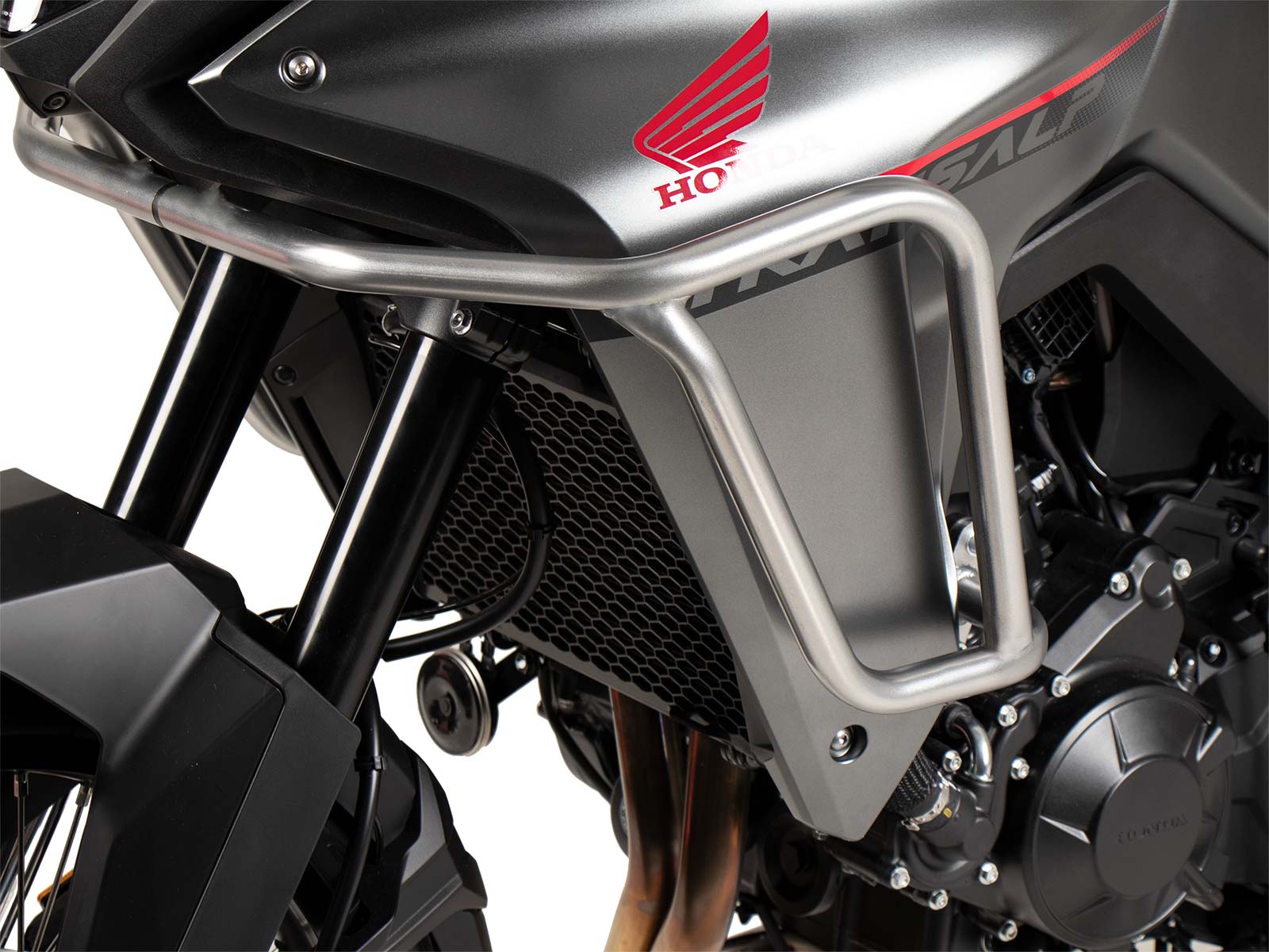 Arceau de protection du réservoir argenté pour Honda XL 750 Transalp (23-) Hepco & Becker