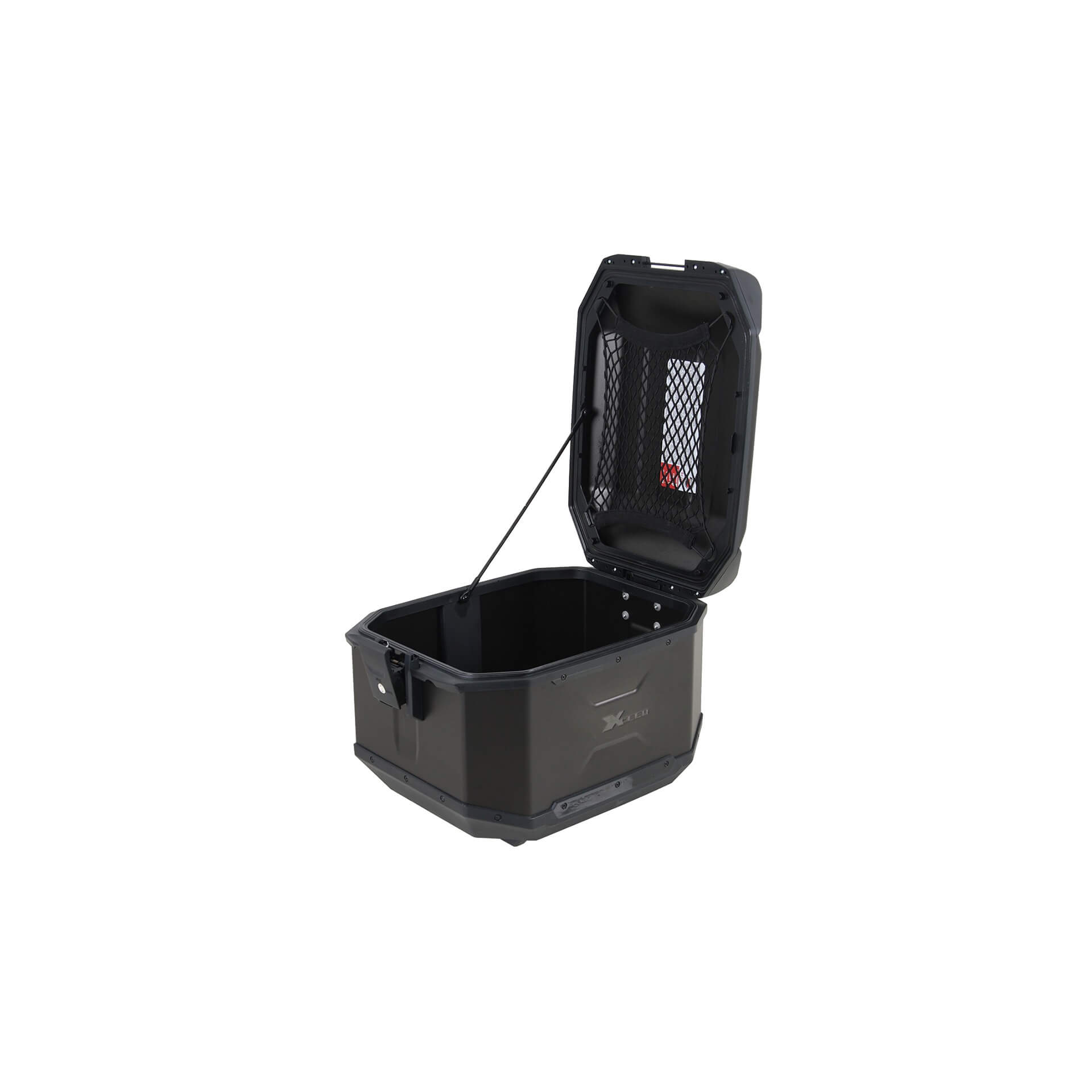 Topcase en aluminium Xceed 45 litres aluminium noir