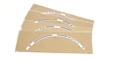 Jeu d'autocollants décoratifs bleus pour jantes Honda Forza125/350 d'origine