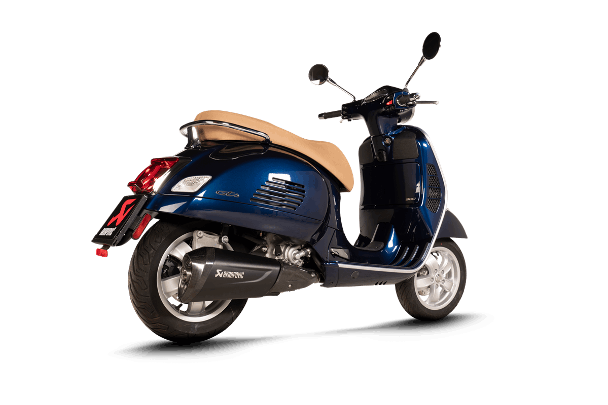 Échappement sport Akrapovic Slip-On noir pour Vespa GTS/GTS Super/GTV 300ccm HPE (`20-) Euro 5