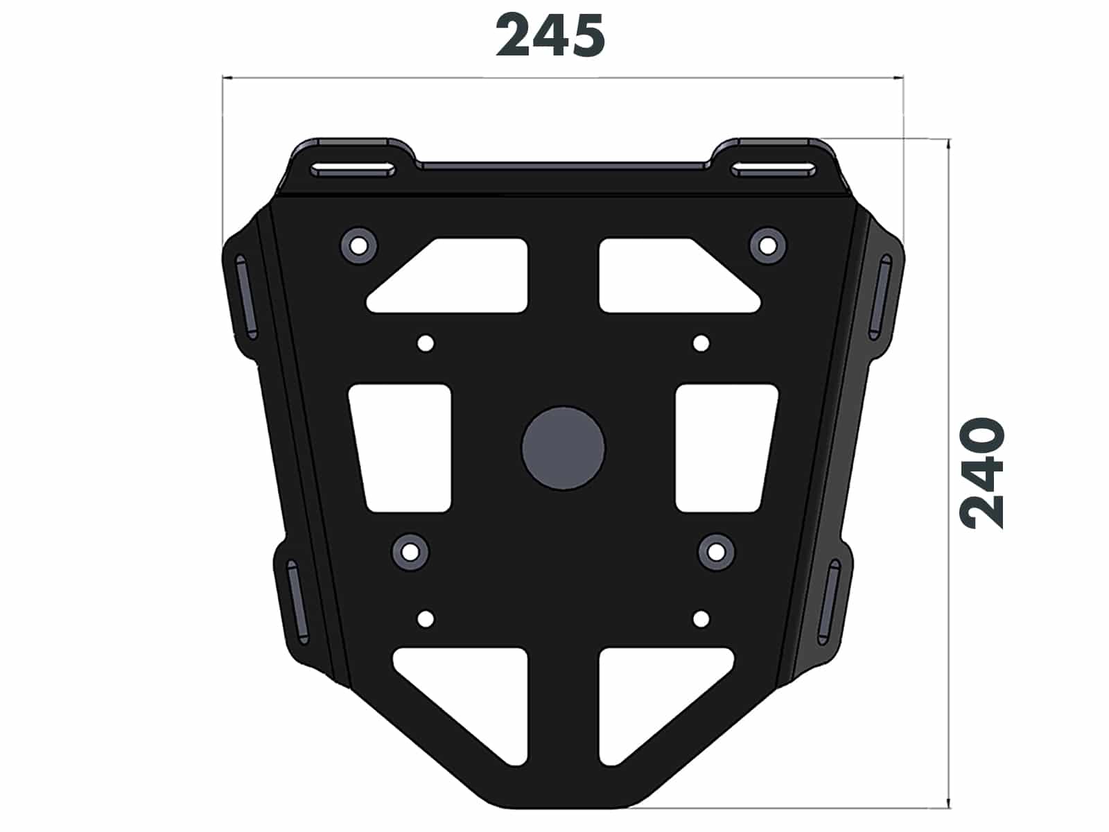 Minirack porte-bagages arrière souple noir pour Ducati Monster 1200 /S (13-16) Hepco & Becker