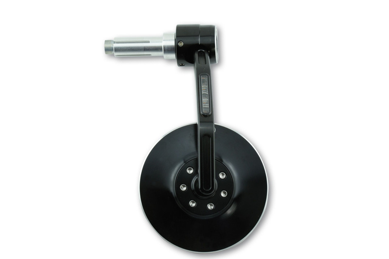 HIGHSIDER pro Rétroviseur d'extrémité de guidon Conero Noir Avec clignotant LED (1pc)