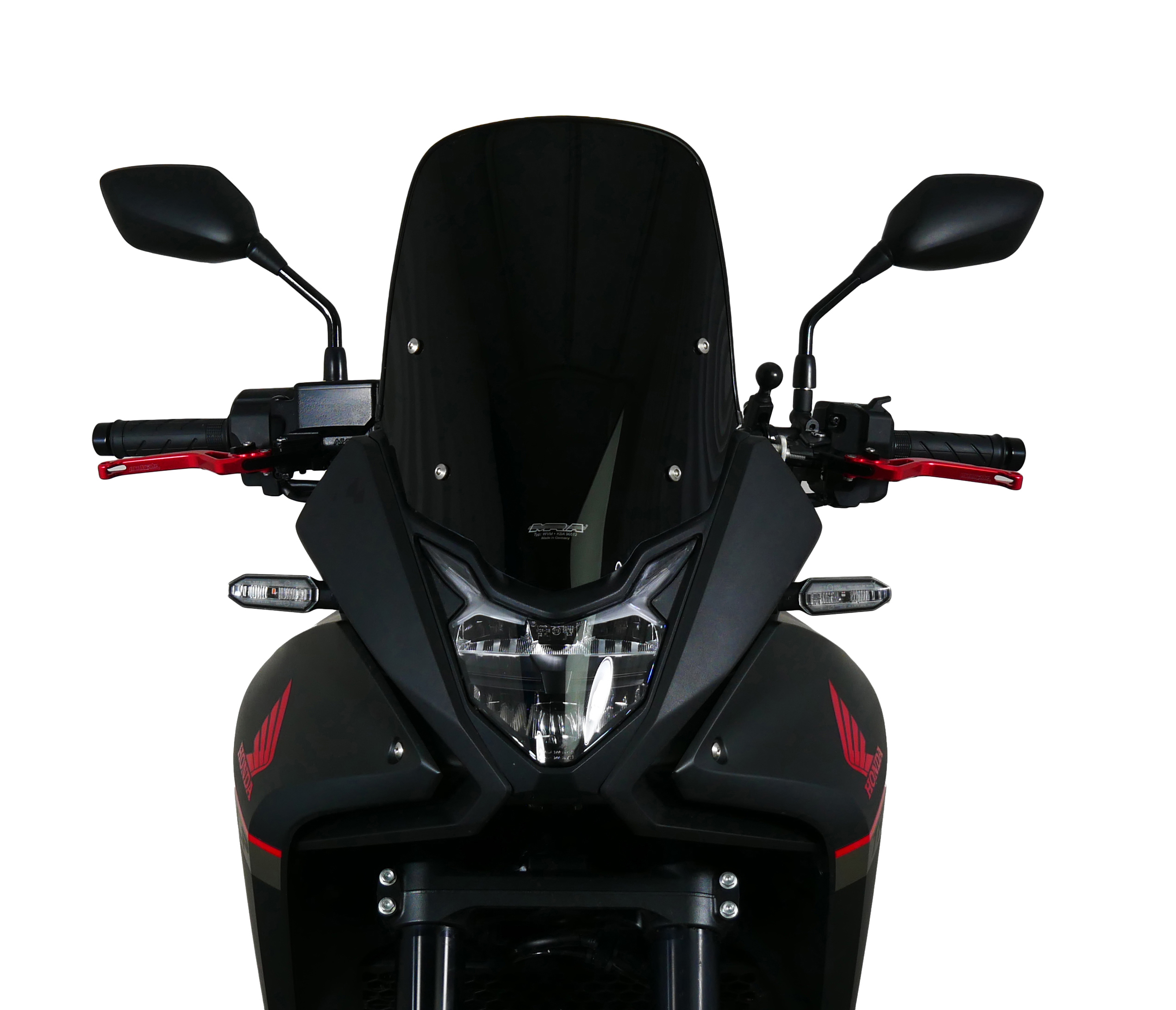 Pare-brise de randonnée MRA "TM" noir pour Honda XL 750 Transalp (23-24)