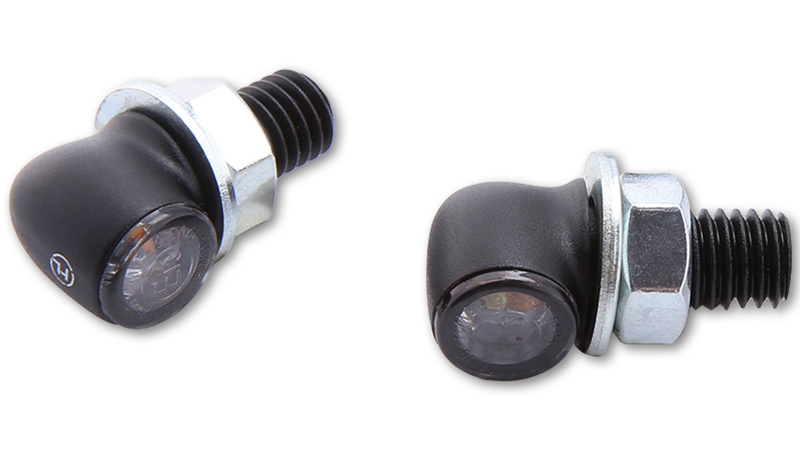 HIGHSIDER pro Proton Two LED clignotant/feu de position noir/teinté 2in1, homologué E (paire)