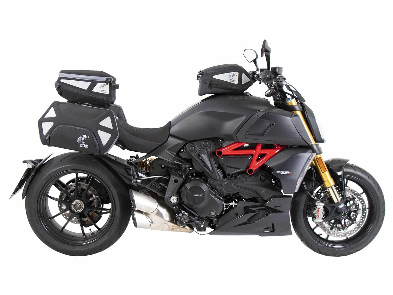 Anneau de réservoir Basic avec unité de fermeture de la sacoche de réservoir pour Ducati Diavel 1260 /S (19-22) Hepco & Becker