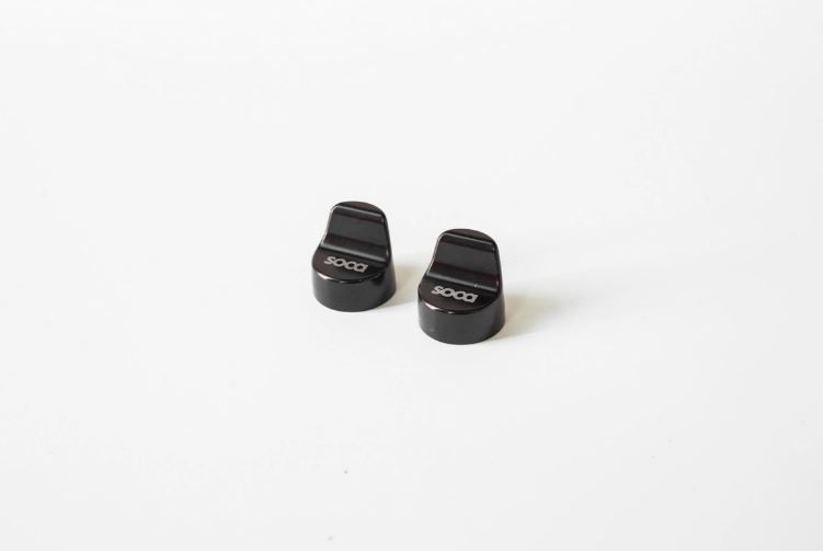 Cache trou de rétroviseur gauche & droite SOCA pour Vespa Primavera/Sprint/Elettrica 50-150ccm, noir