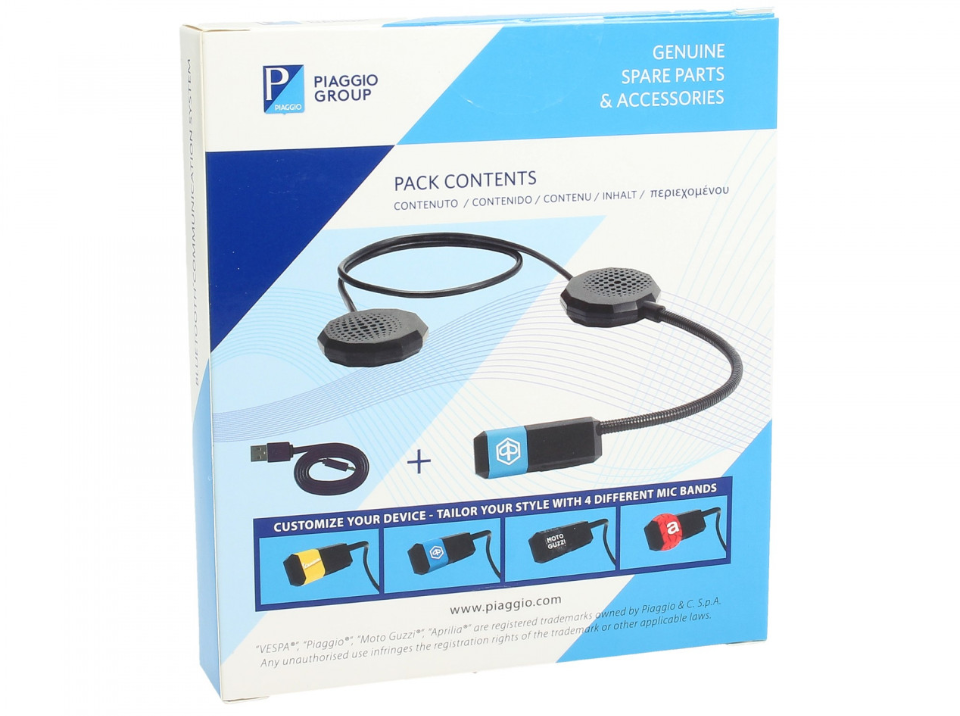 Système de communication Bluetooth Vespa / Piaggio / Aprilia / Moto Guzzi
