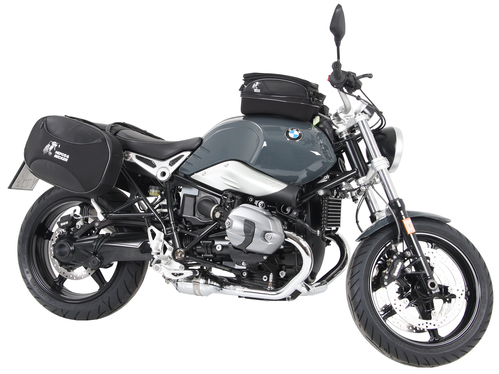 Anneau de réservoir Basic avec unité de fermeture de la sacoche de réservoir pour BMW R nineT Pure (17-23) Hepco & Becker