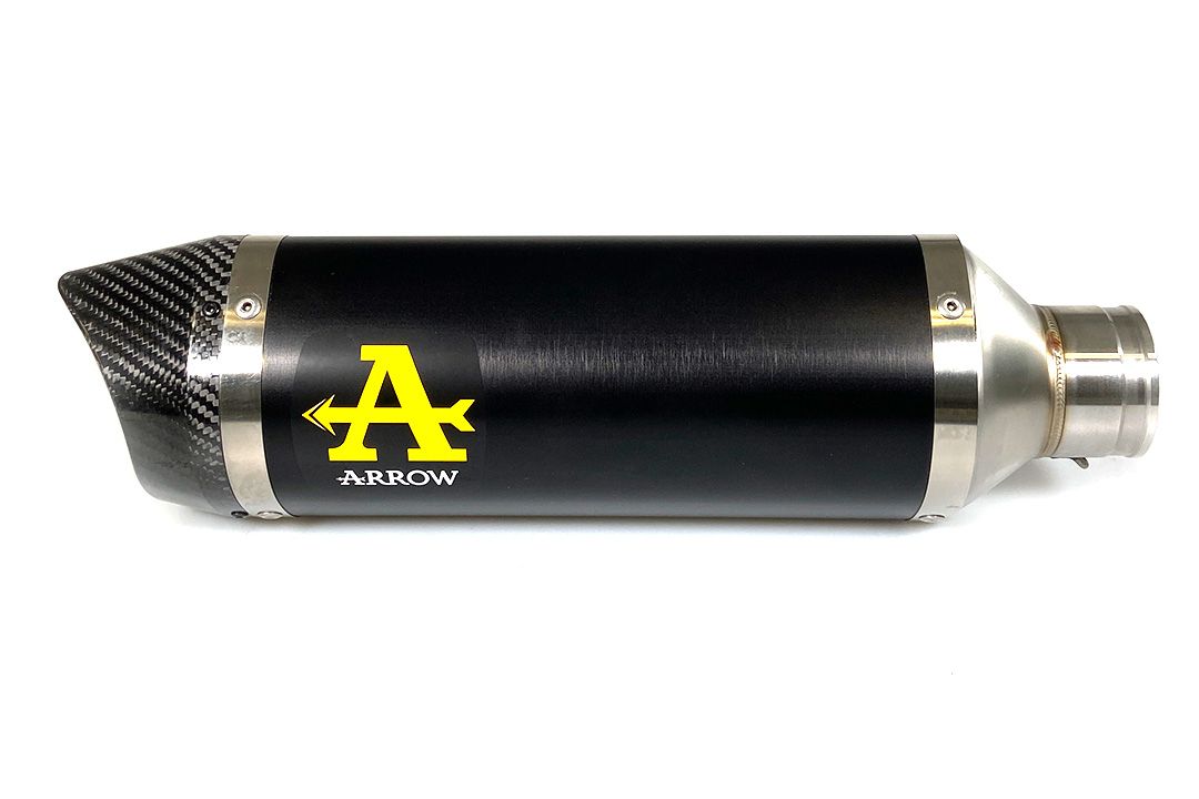 ARROW échappement DARK THUNDER aluminium avec embout en carbone pour Yamaha MT-07 (21-)