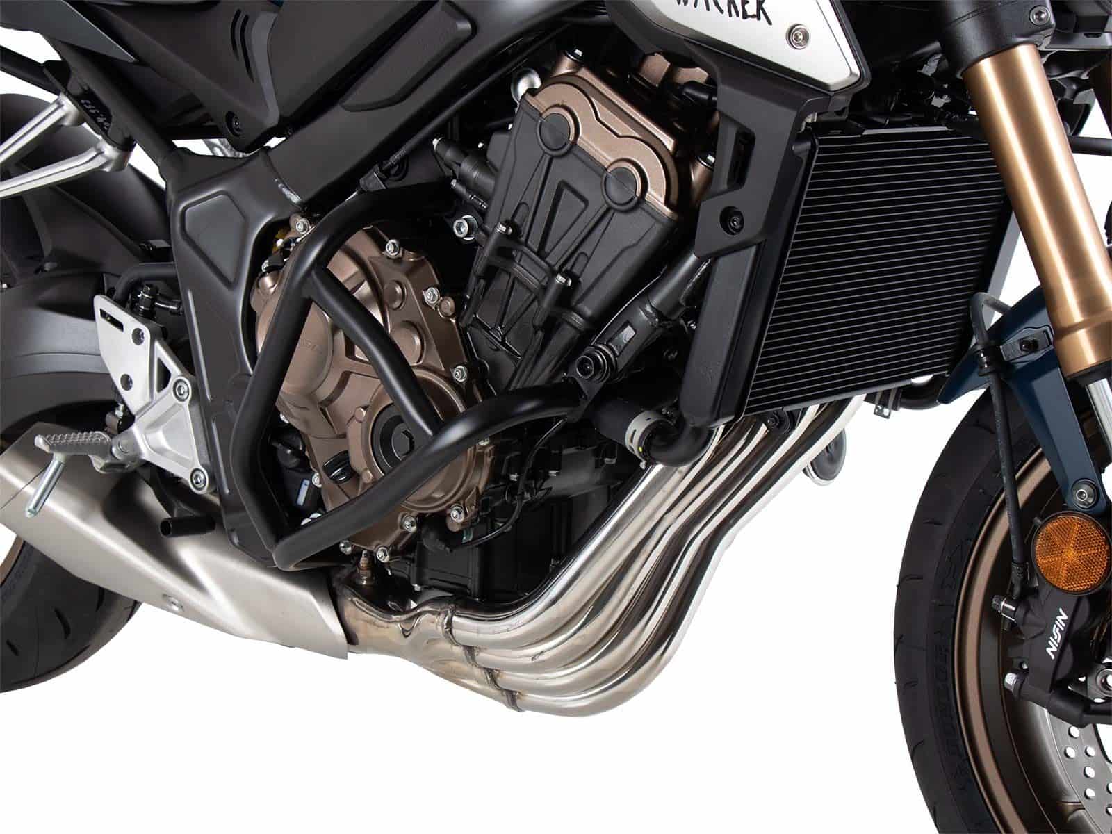 Arceau de protection moteur "Solid" noir pour Honda CB 650 R (19-20) Hepco & Becker