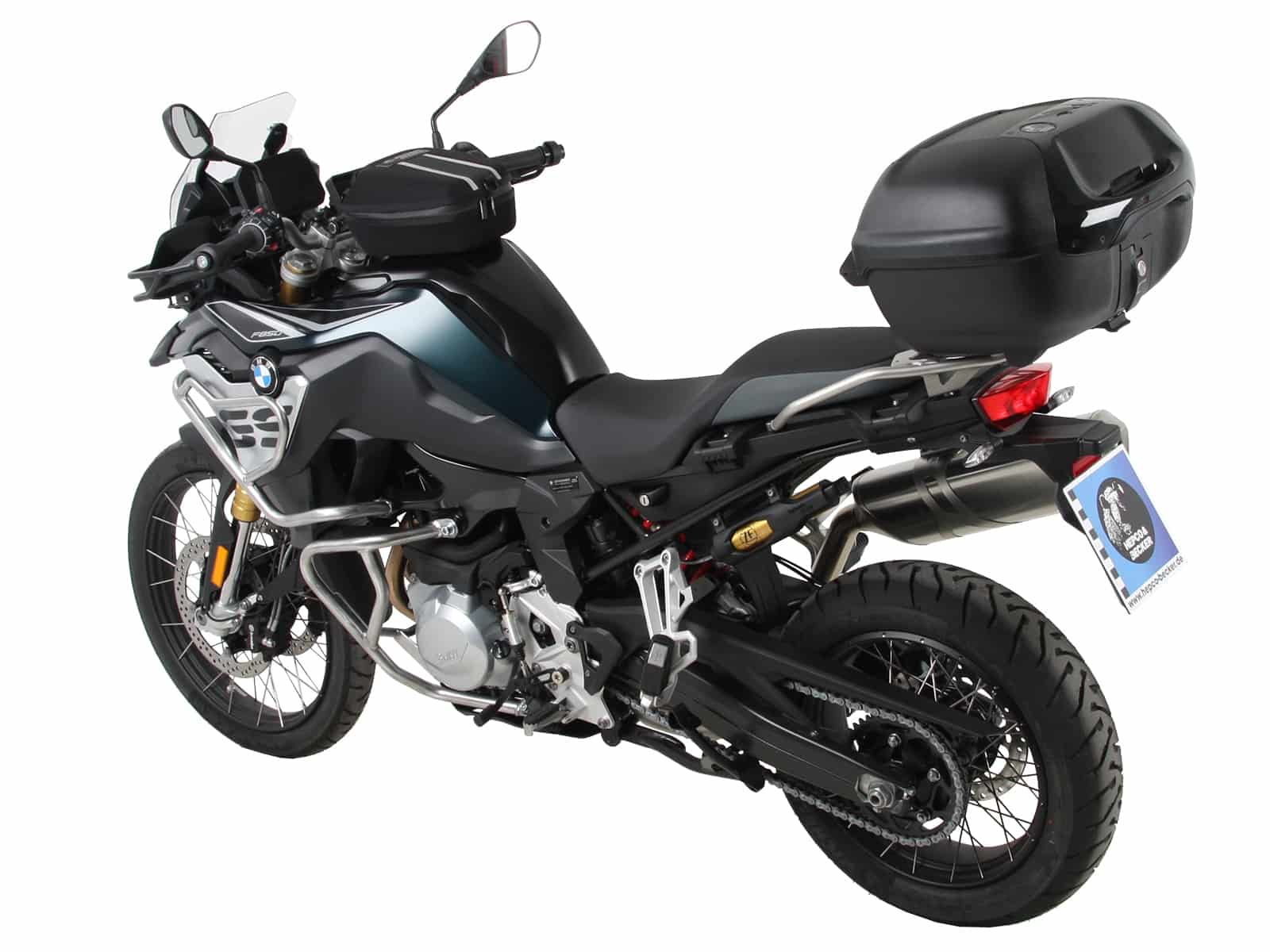 Easyrack support de topcase noir pour pont original en acier inoxydable pour BMW F 800 GS (24-)