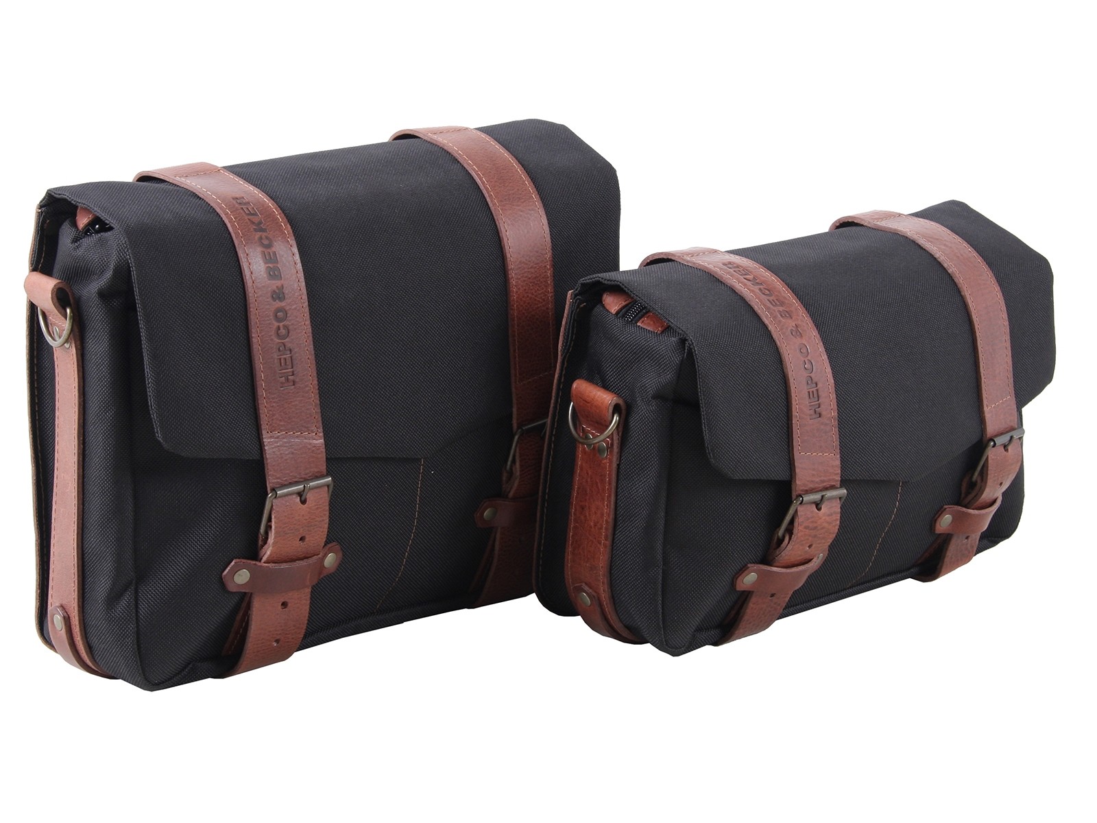 Set de sacoches de coursier LEGACY M/L noir pour bretelles C-Bow Hepco & Becker