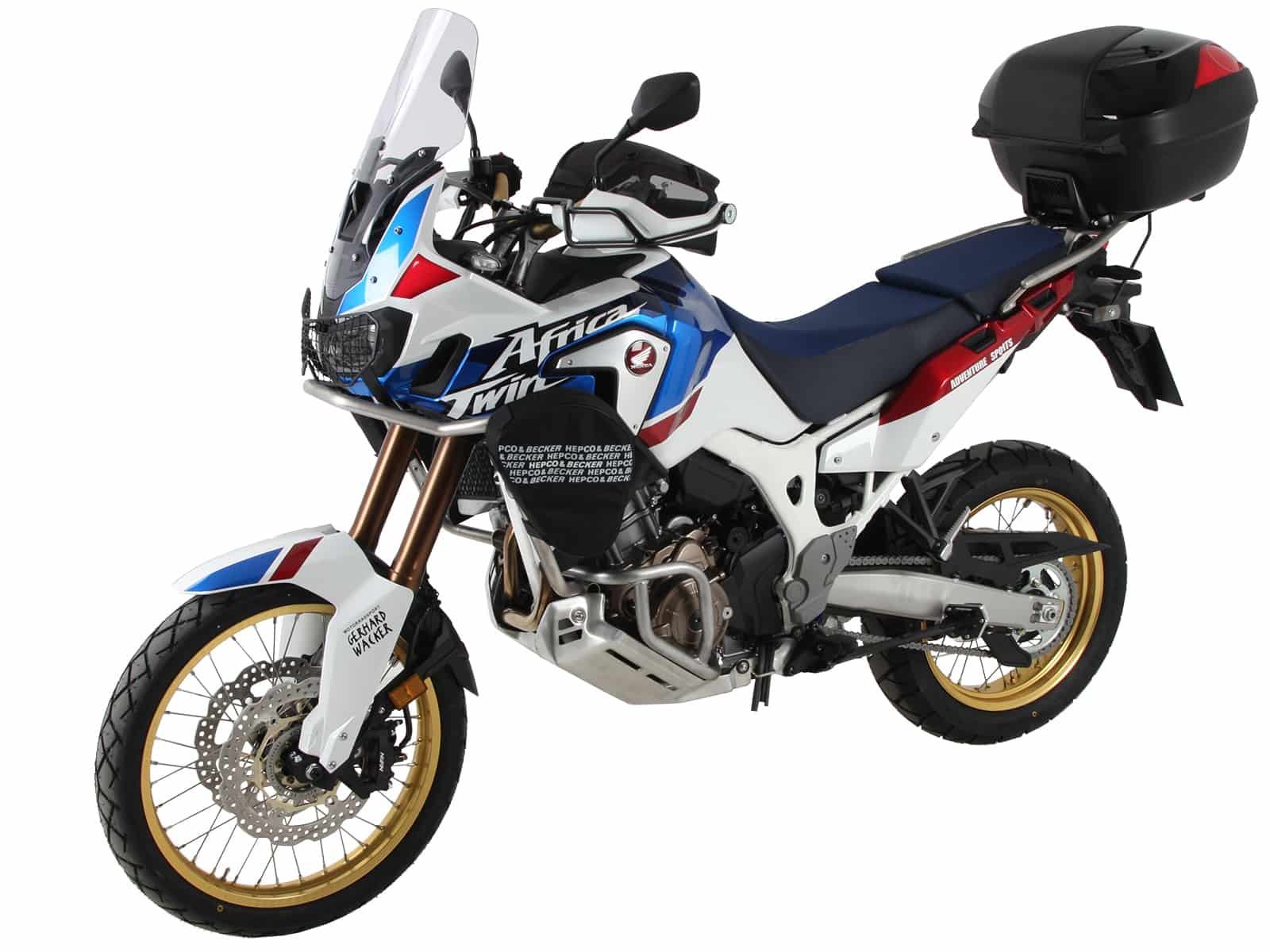 Support de top case Alurack noir pour Honda CRF 1000 Africa Twin Adventure Sports /DCT (18-19)