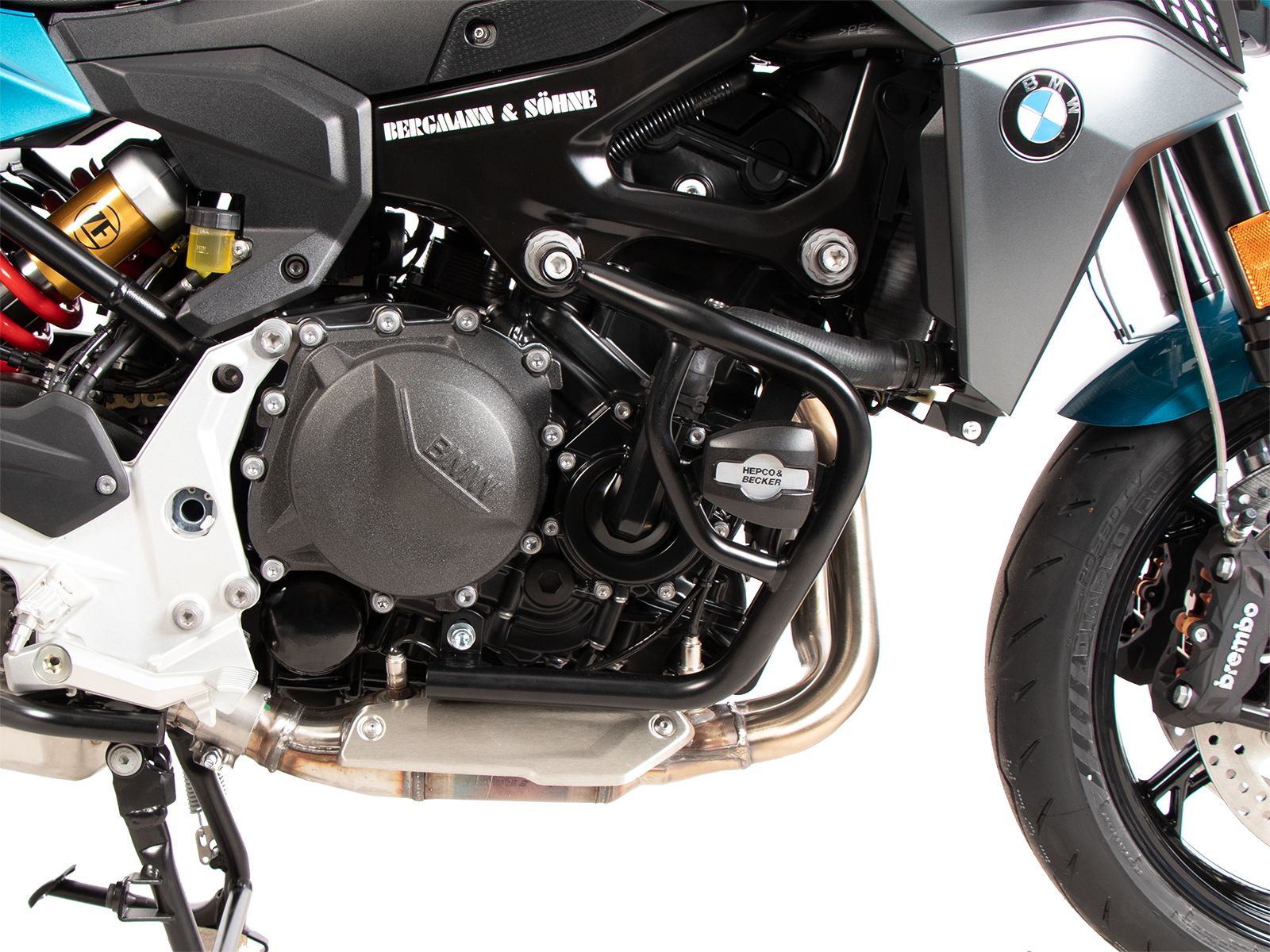 Arceau de protection moteur avec protectionpad noir pour BMW F 900 R (25-) Hepco & Becker