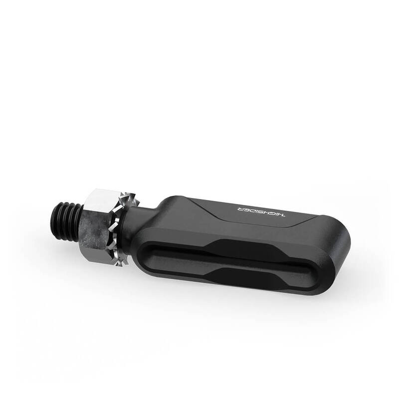 HIGHSIDER Pro Esagano-RS LED Clignotants boîtier noir / lentille gris fumée (paire), avant & arrière
