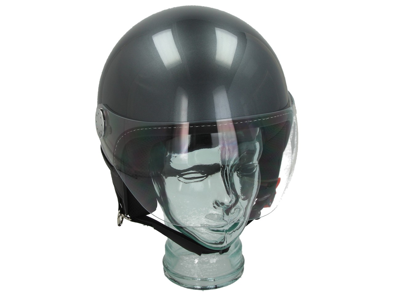 Casque Vespa Jet Visor 3.0 Gris Travolgente (G03)
