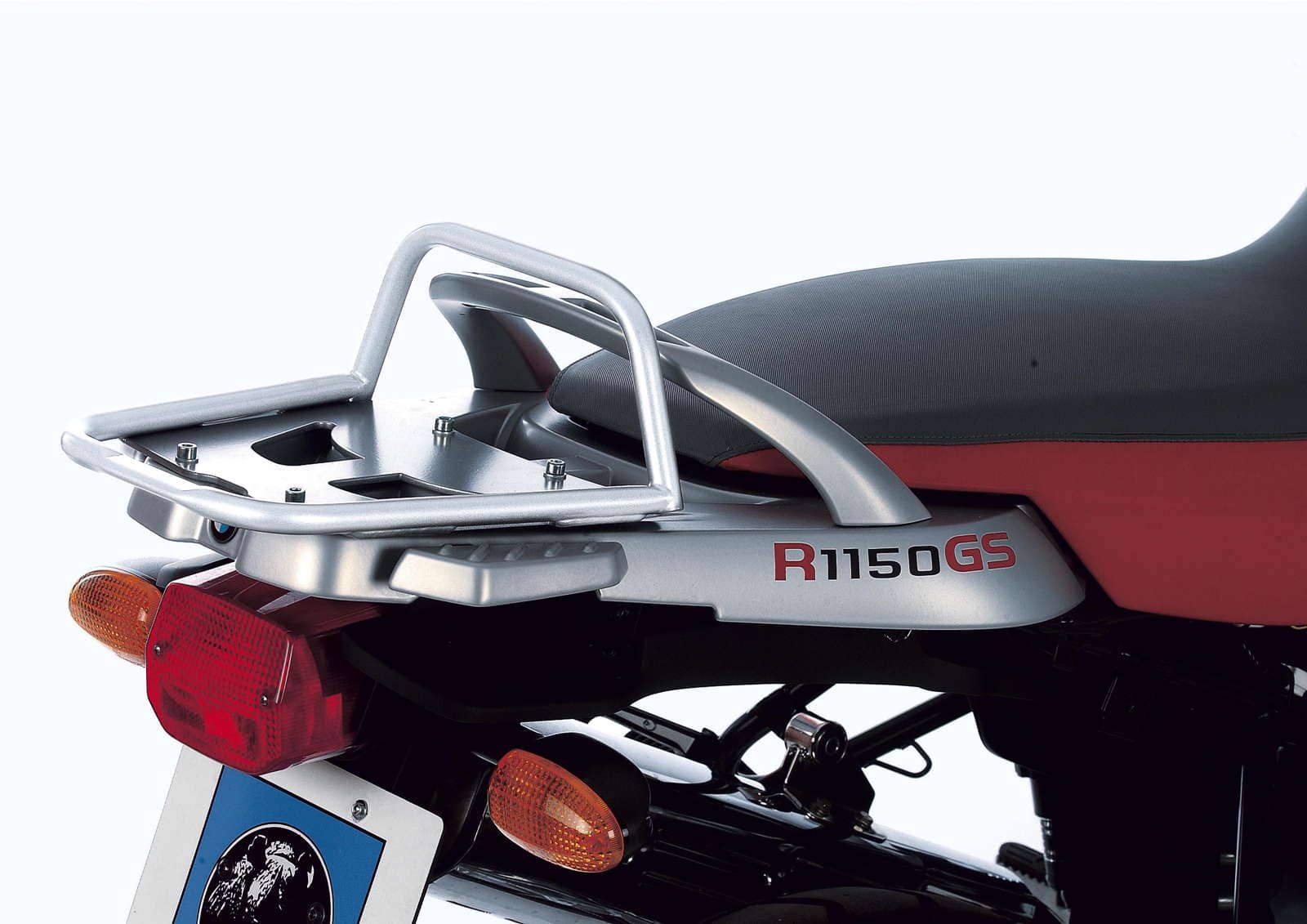 Pont de bagages tubulaire support de top case argent pour BMW R 1150 GS Adventure (01-05) Hepco & Becker