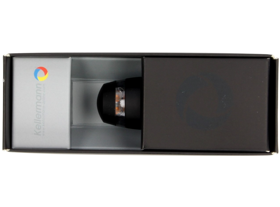 Clignotant Kellermann, BL 2000, acier, LED, VR/VL, 12 V, noir satiné, homologué E
