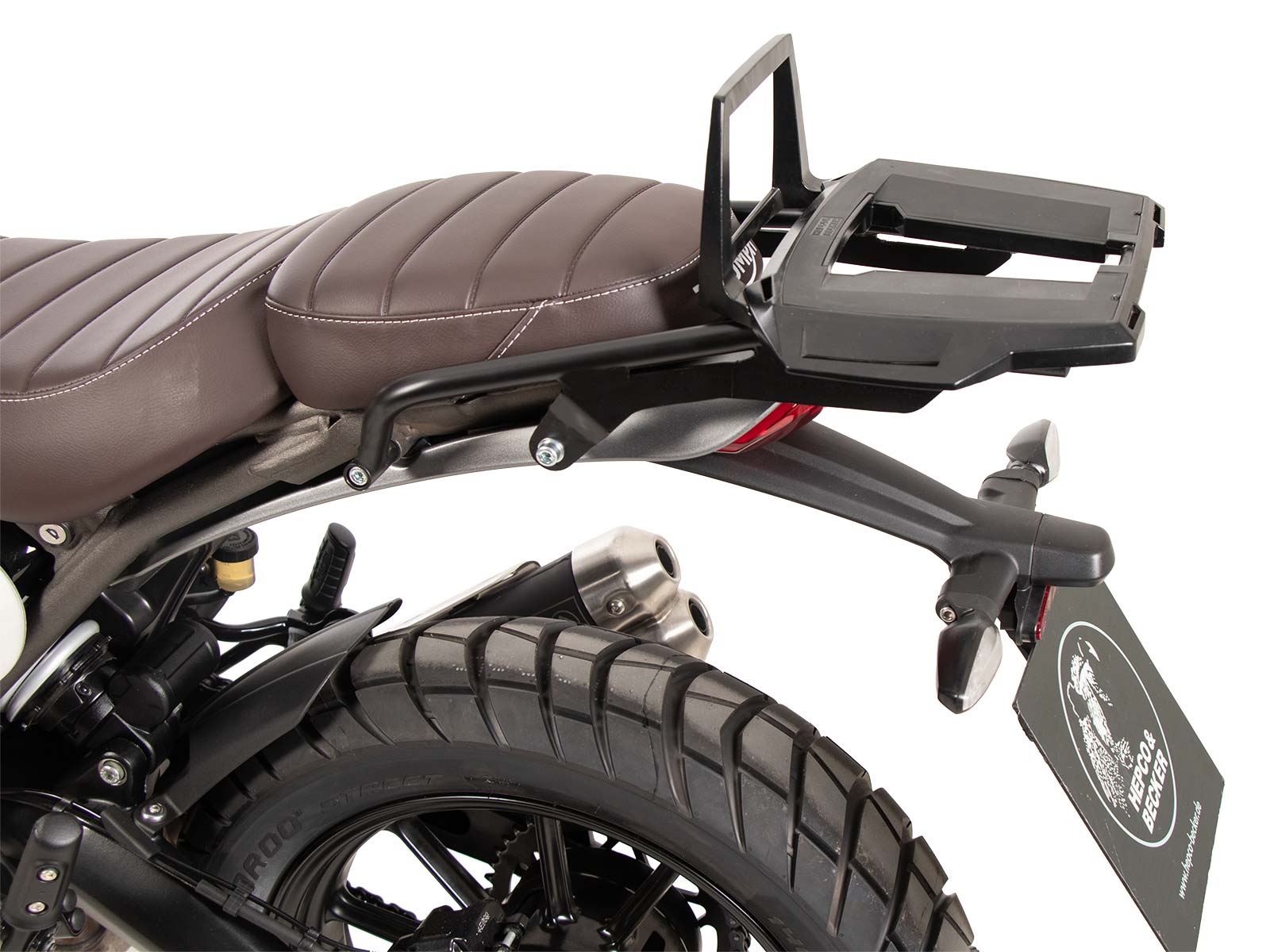 Support de topcase Alurack pour Triumph Scrambler 400 X (24-) Hepco & Becker