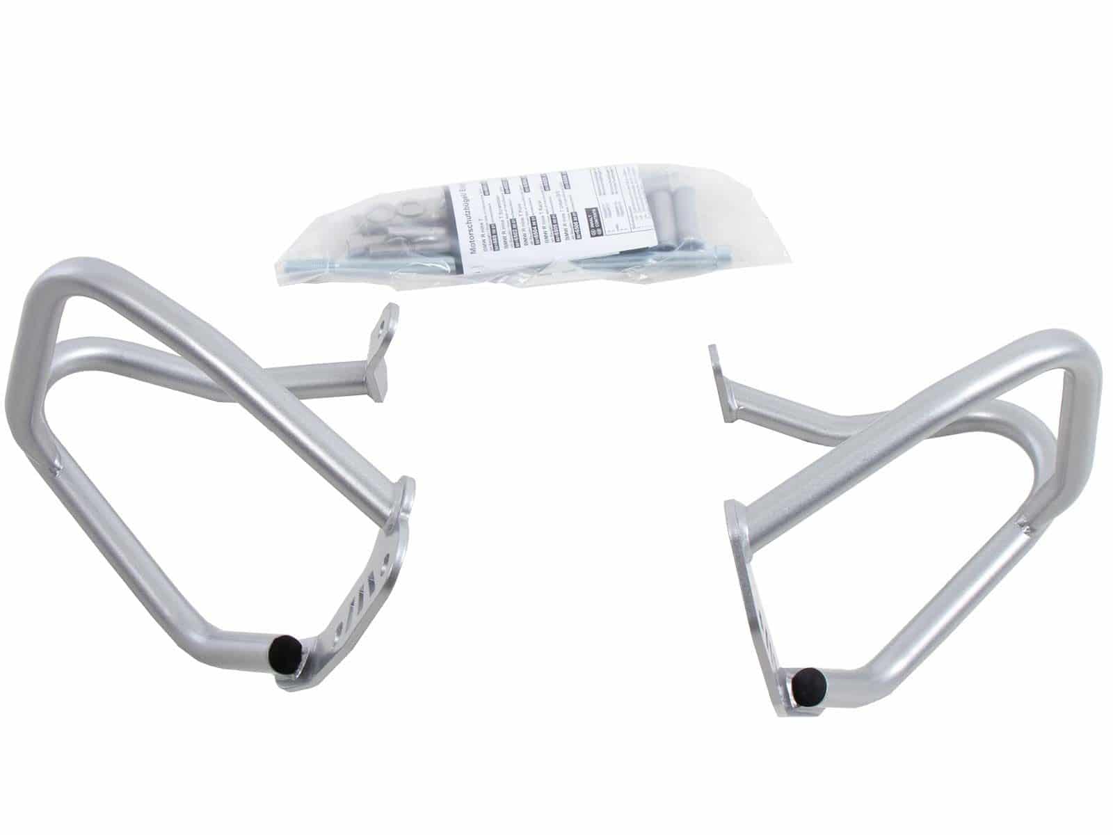 Arceau de protection du moteur argenté pour BMW R nineT Racer (17-23) Hepco & Becker