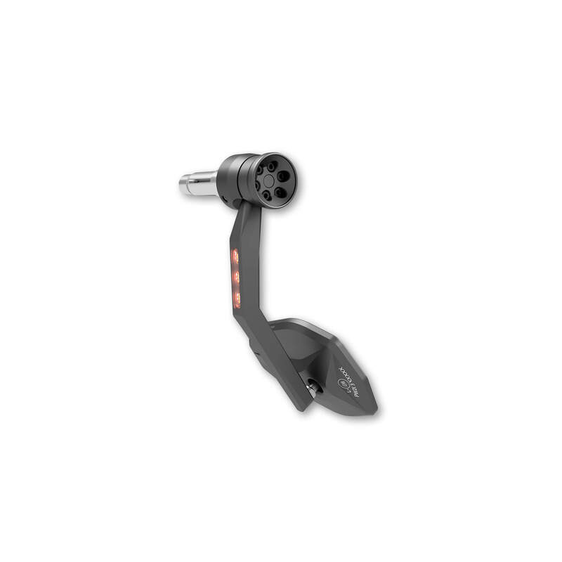 HIGHSIDER pro Rétroviseur d'extrémité de guidon Victory-RIM Noir Avec clignotant LED (1pc)