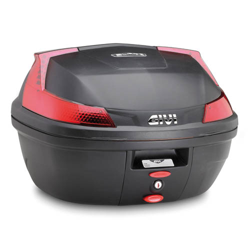 B37 BLADE MONOLOCK Topcase noir avec plaque et réflecteurs rouges d'origine Givi