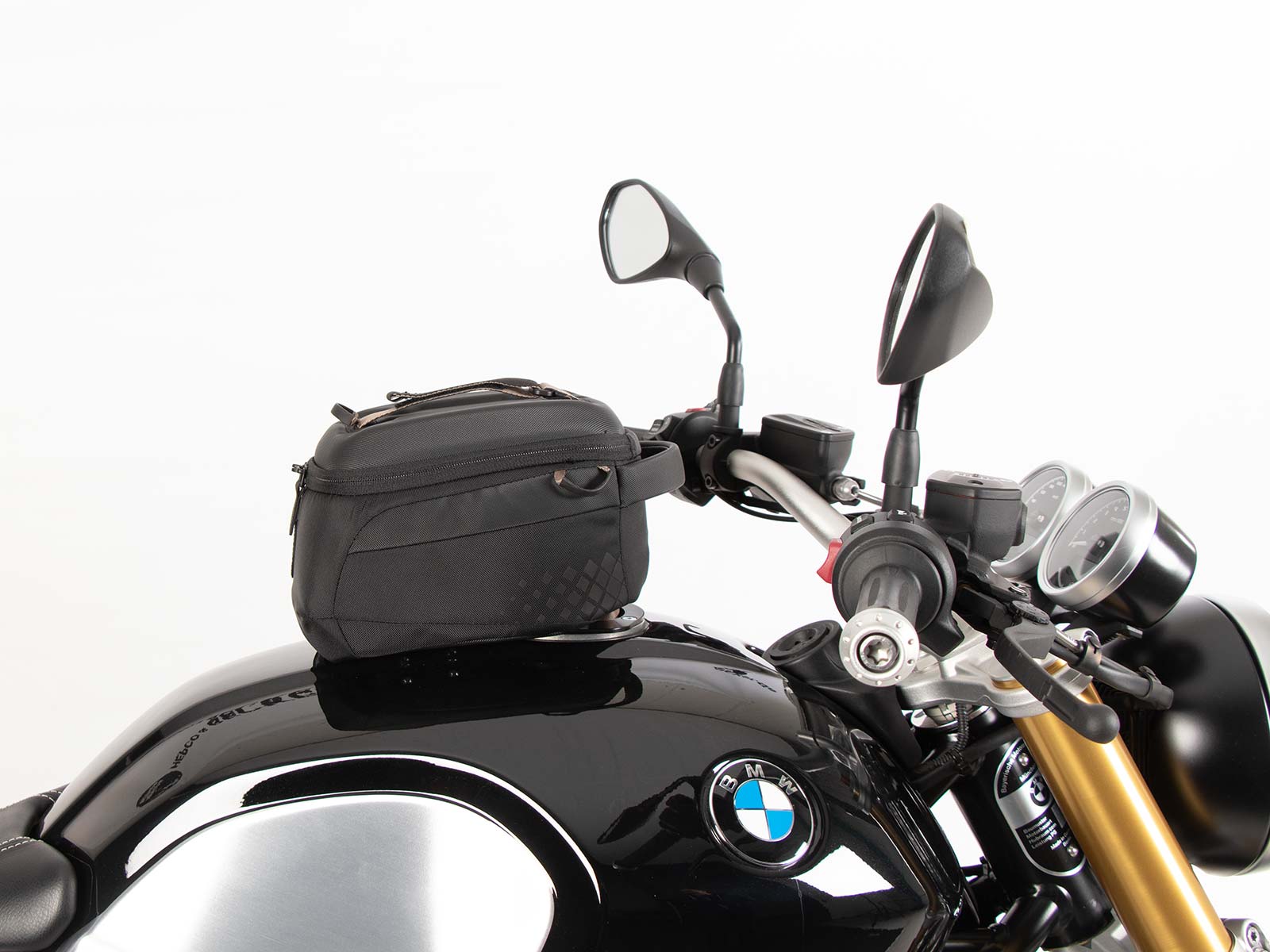 Anneau de réservoir Basic avec unité de fermeture de la sacoche de réservoir pour BMW R nineT Scrambler (16-23) Hepco & Becker
