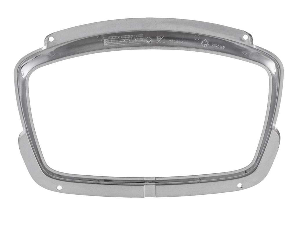 Anneau décoratif tachymètre pour Vespa GTS Supertech HPE 125/300 ('19-), noir brillant