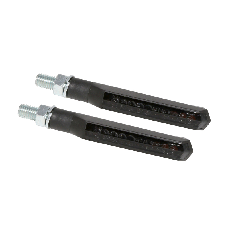 HIGHSIDER Smart Run-TS LED Clignotants séquentiels Boîtier noir / Lentille gris fumée (paire), Avant & Arrière