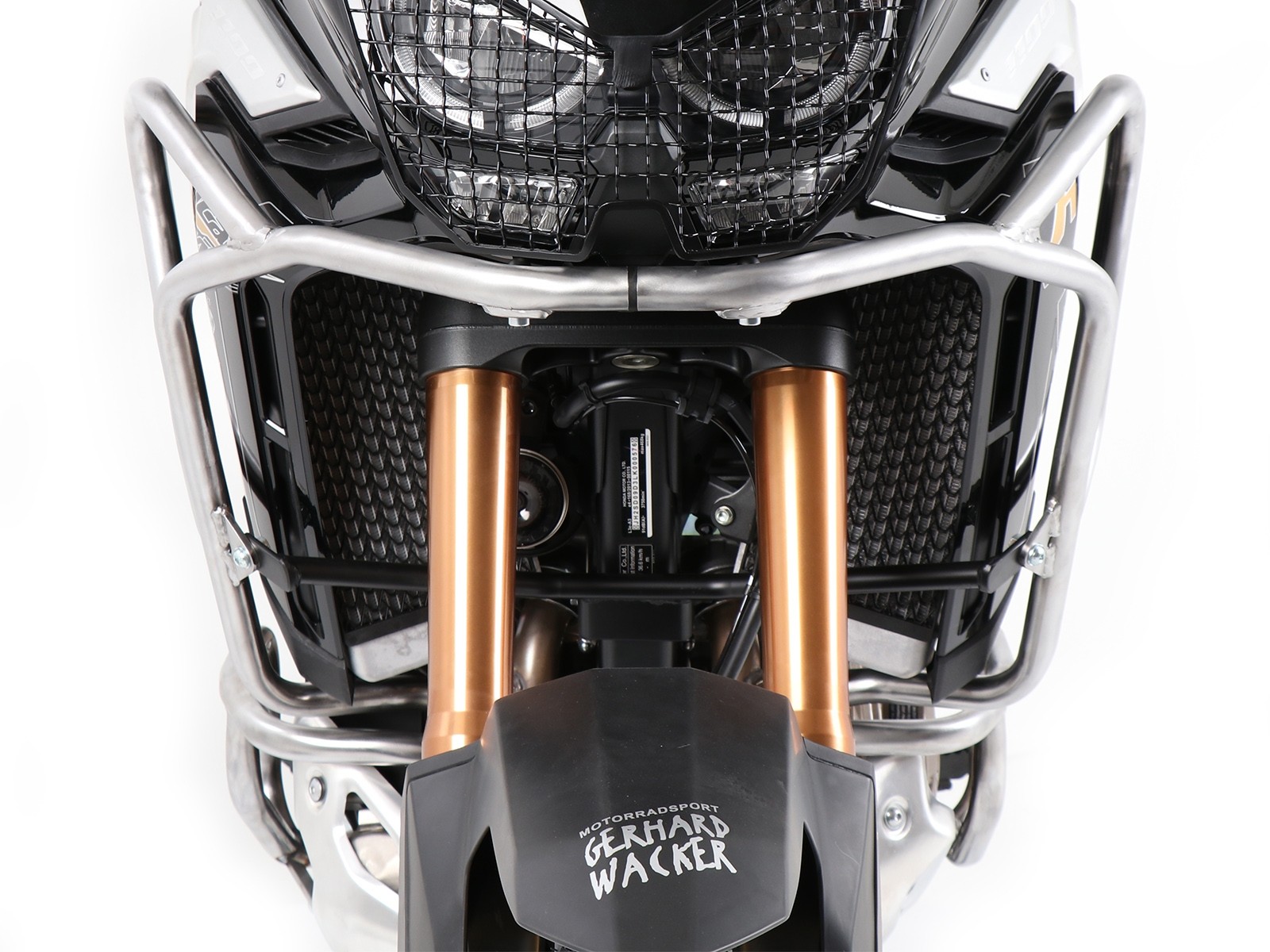 Arceau de protection du réservoir en acier inoxydable pour Honda CRF 1100 Africa Twin Adventure Sports (20-23) Hepco & Becker
