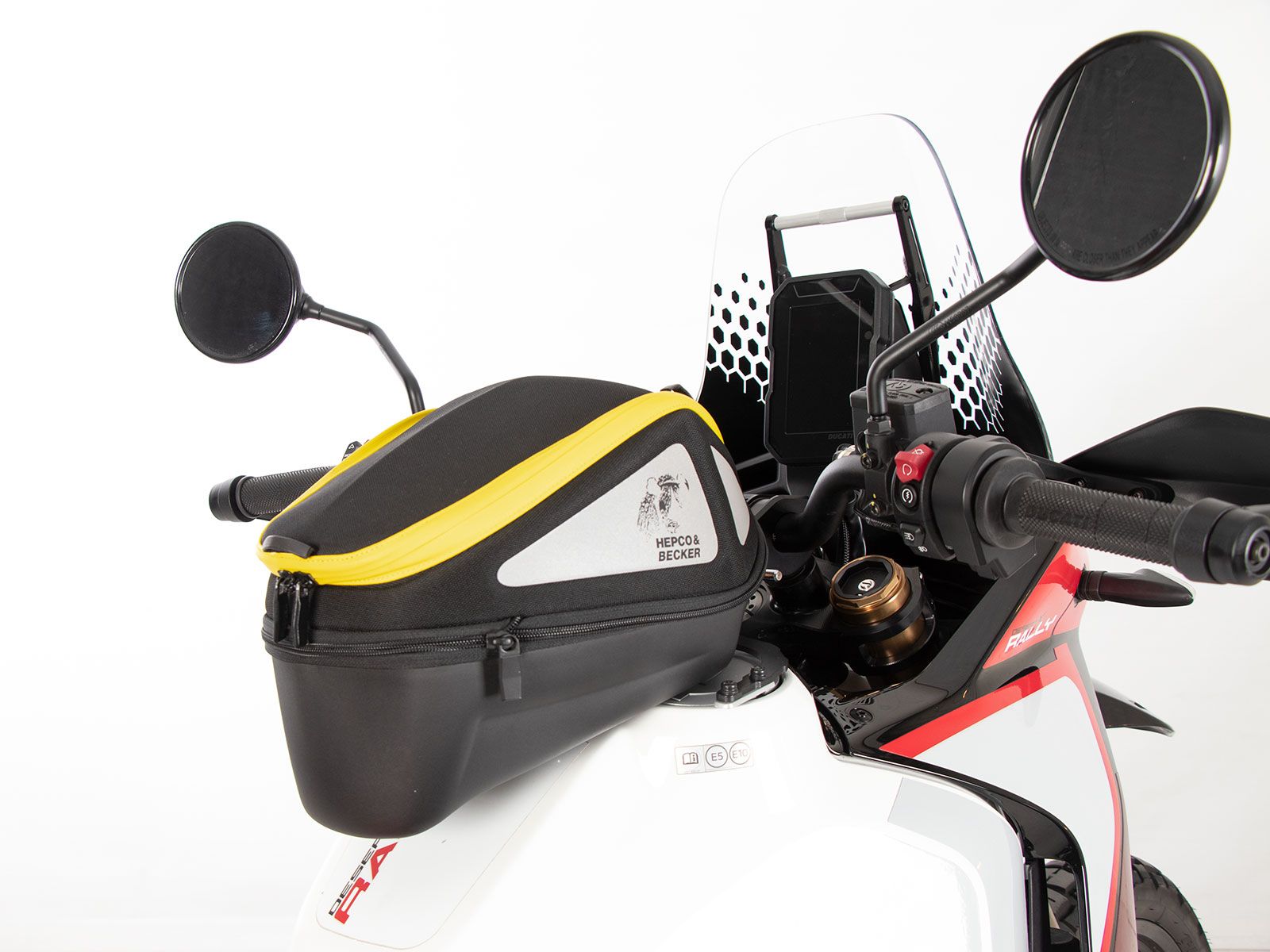 Anneau de réservoir Basic avec unité de fermeture de la sacoche de réservoir pour Ducati DesertX Rally (24-) Hepco & Becker