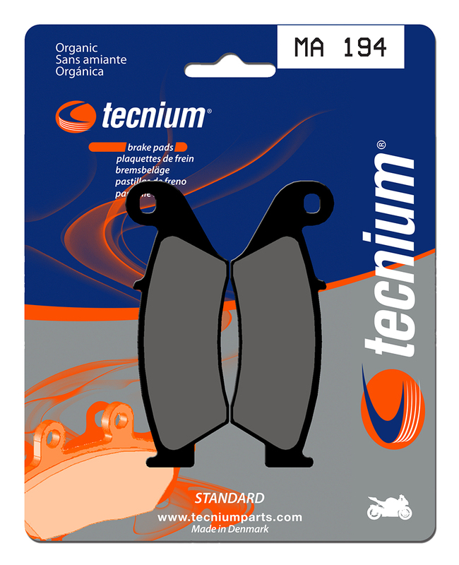 Plaquettes de frein organiques Tecnium Street - MA194
