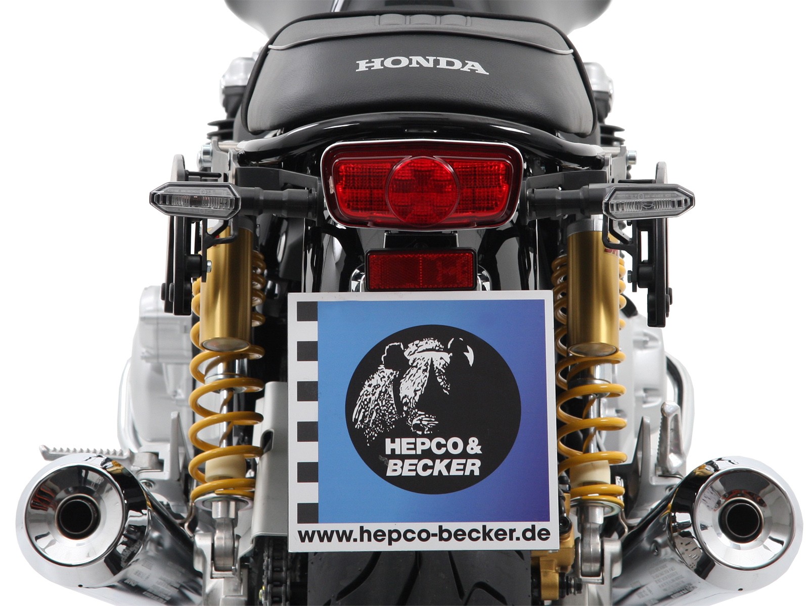Supports latéraux C-Bow noirs pour Honda CB 1100 RS (17-20) Hepco & Becker