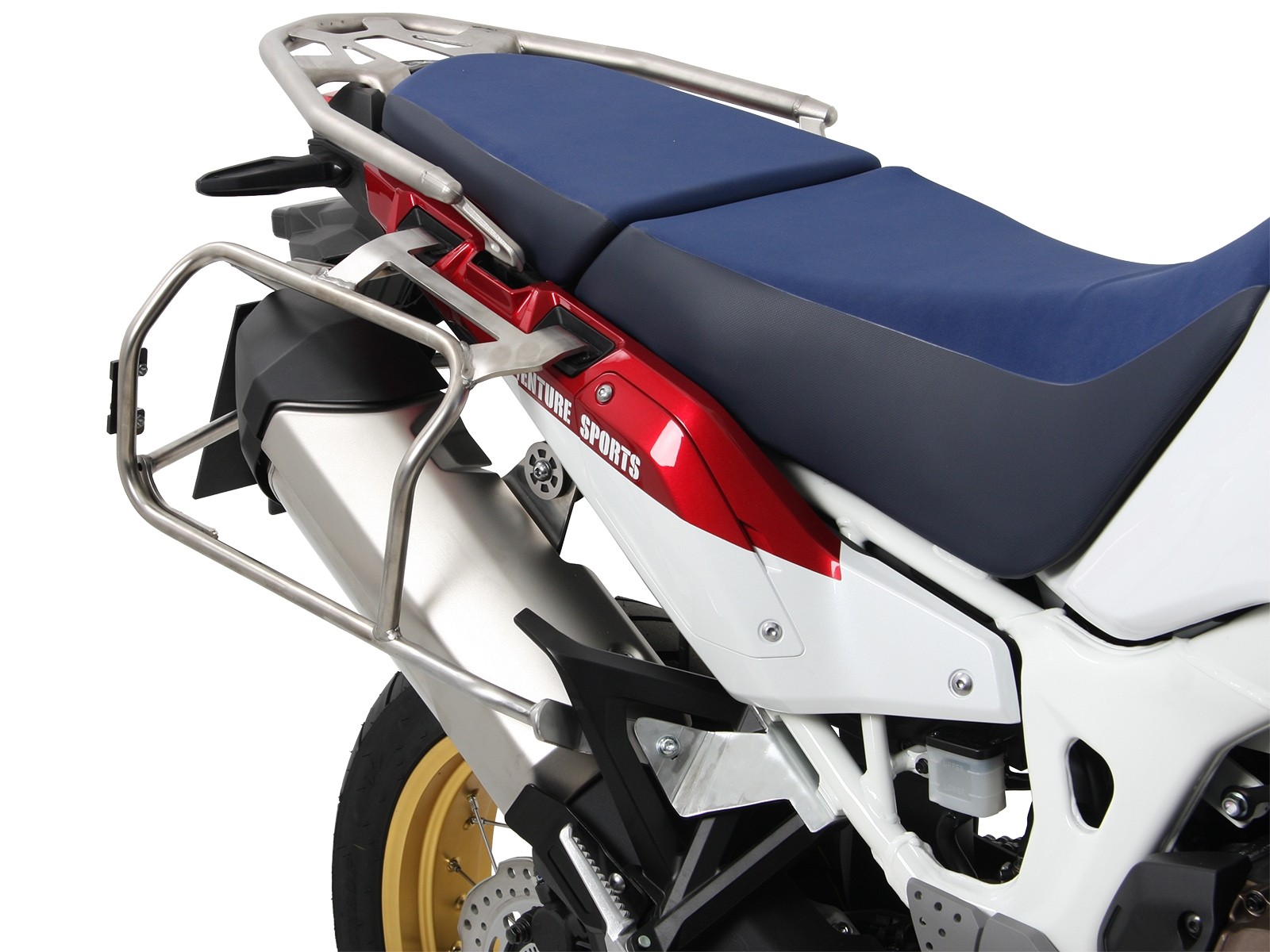 Kit de valises Xplorer Cutout argent + support Cutout argent pour Honda CRF1000 Africa Twin (18-19)