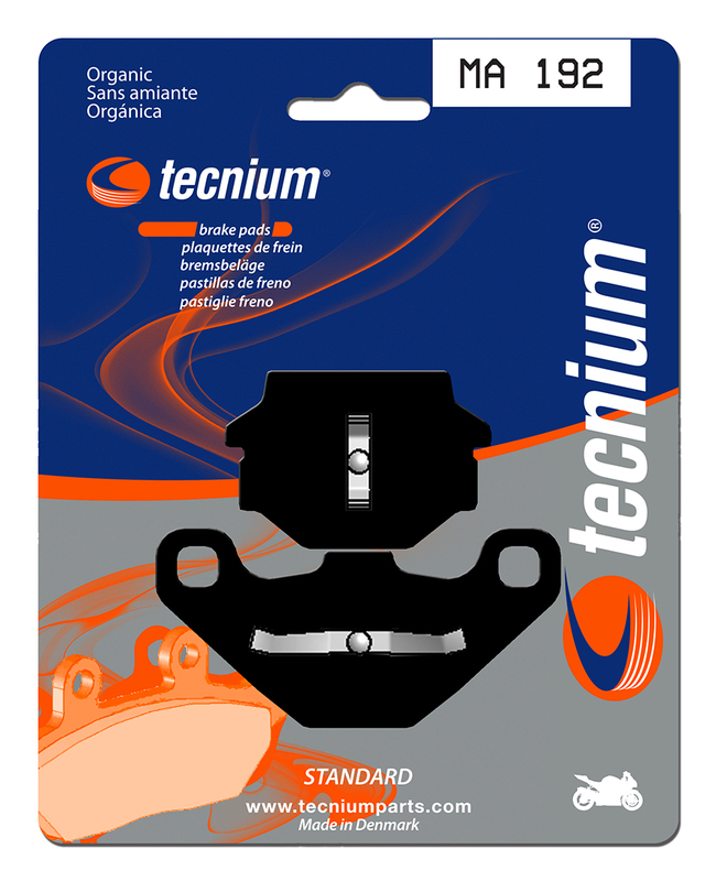 Plaquettes de frein organiques Tecnium Street - MA192
