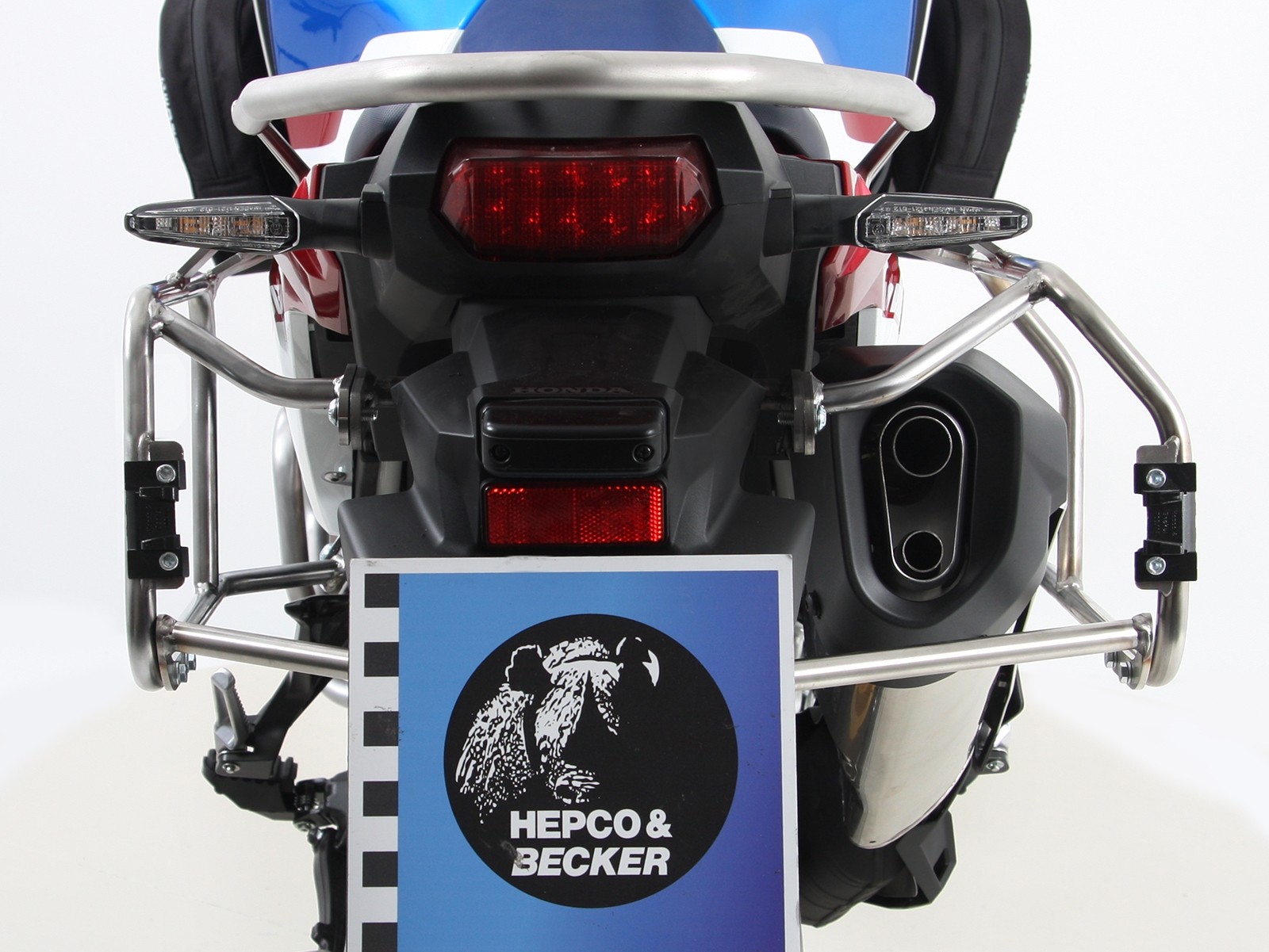 Kit de valises Xplorer Cutout argent + support Cutout argent pour Honda CRF1000 Africa Twin (18-19)