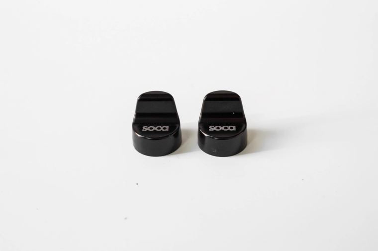 Cache trou de rétroviseur gauche & droite SOCA pour Vespa Primavera/Sprint/Elettrica 50-150ccm, noir