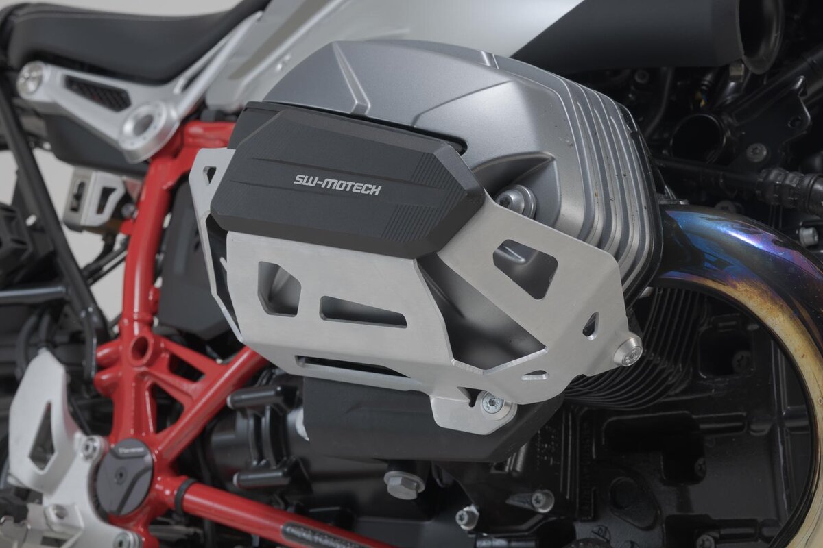 SW-Motech protection cylindrique argentée pour BMW R 12 G/S (25-)