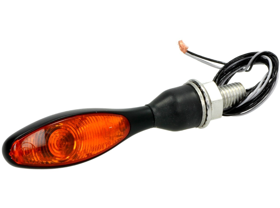 Clignotants Kellermann, Micro 1000 halogène, acier, halogène, HR/HL, 12 V, 6 W, noir satiné