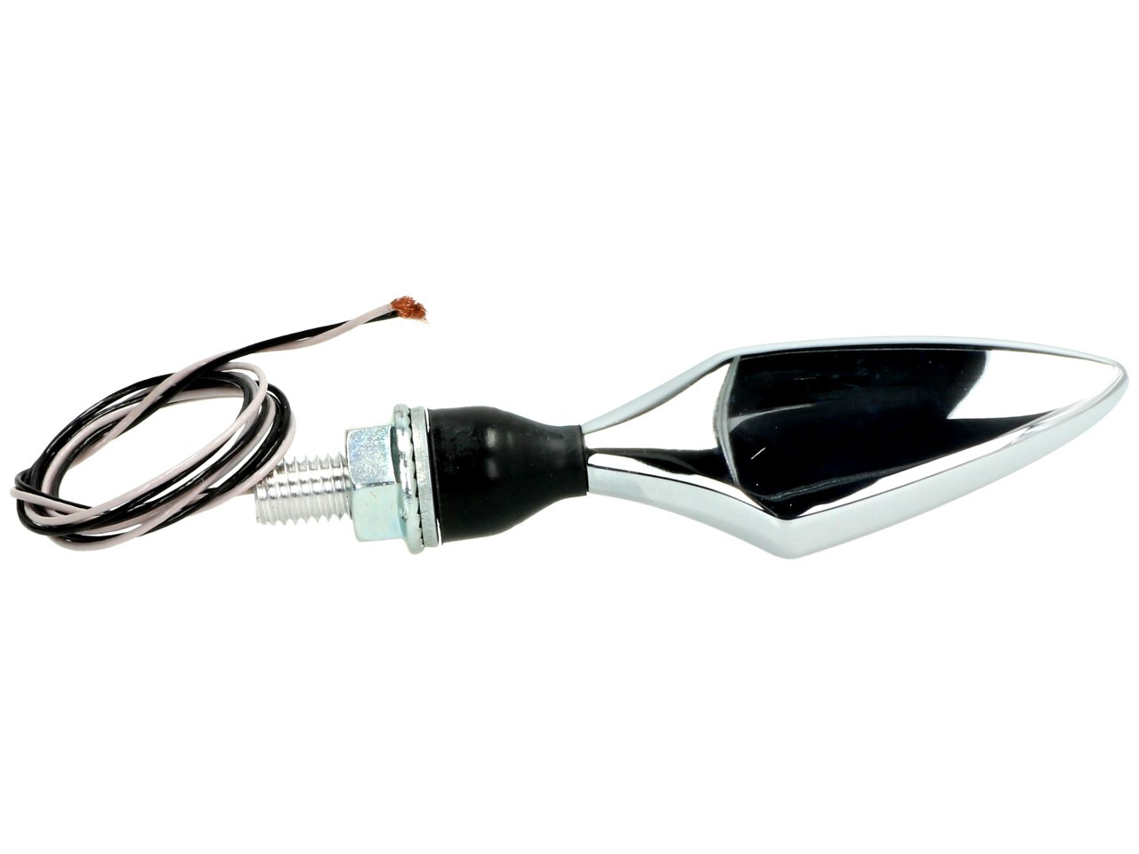 Clignotants Kellermann, losange, acier, LED, VR/HL, 12 V, chrome brillant, M8x20, homologués E