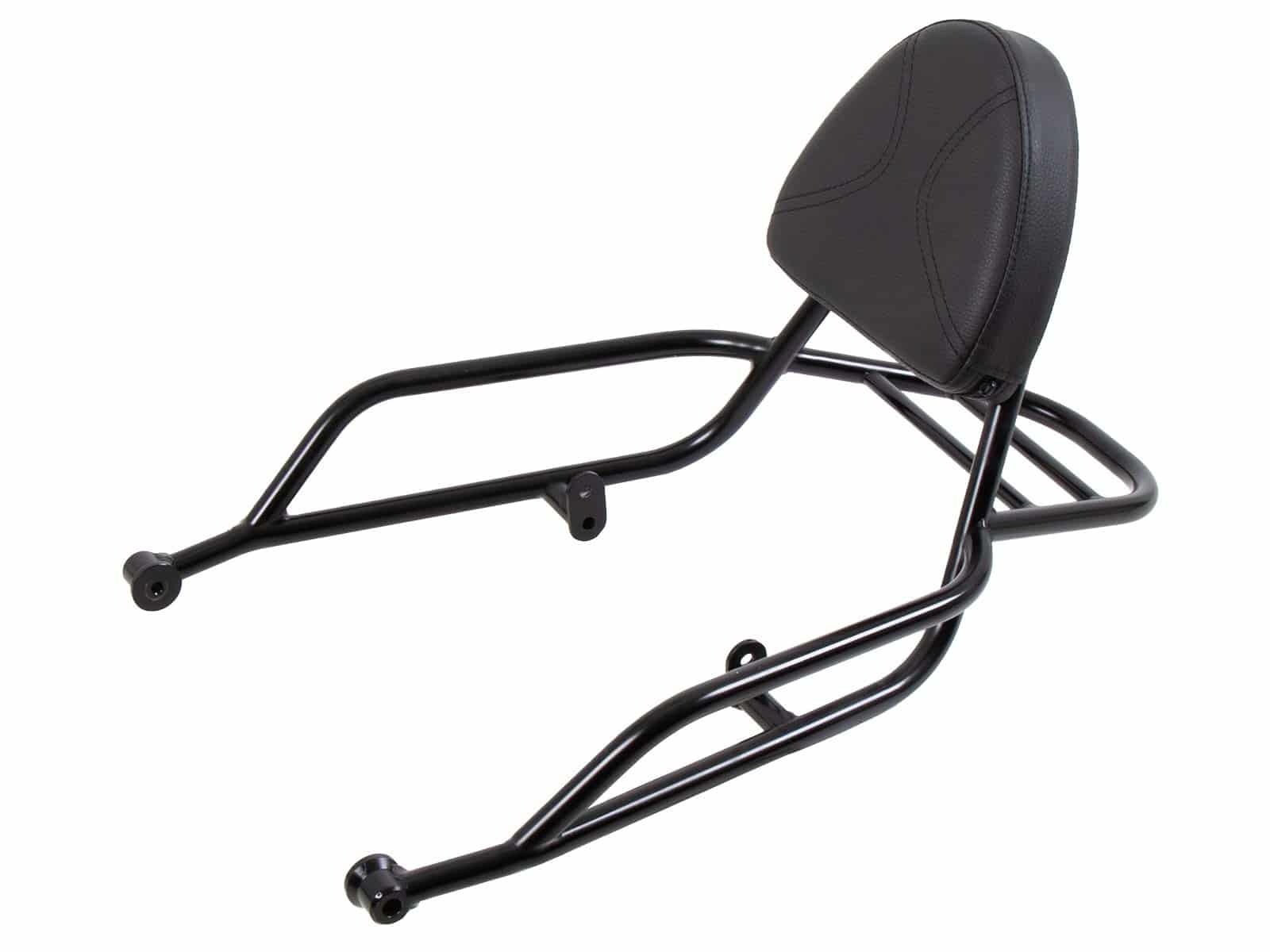 Sissybar avec porte-bagages noir pour Moto Guzzi V7 850 Sport (25-) Hepco & Becker