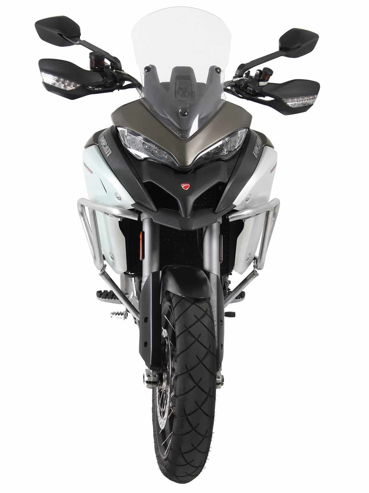 Arceau de protection du réservoir en acier inoxydable pour Ducati Multistrada 1200 Enduro (16-18) Hepco & Becker