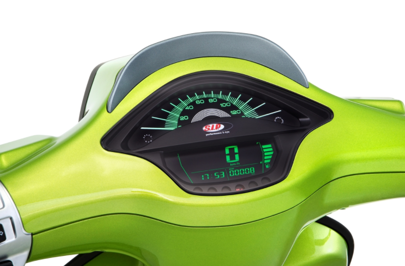 Compte-tours/tachymètre pour Vespa Primavera/Sprint 50-150ccm 2T/4T AC, noir