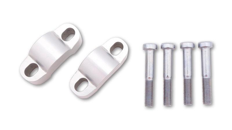 HIGHSIDER pro Réhausse de guidon argent 25 mm, Pour guidon Ø28,6mm
