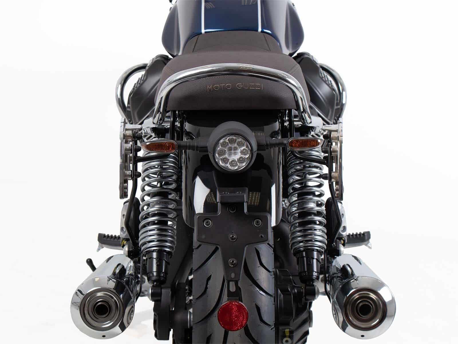 Supports latéraux C-Bow chromés pour Moto Guzzi V7 850 Spécial/Stone/Centenario (21-24) Hepco & Becker