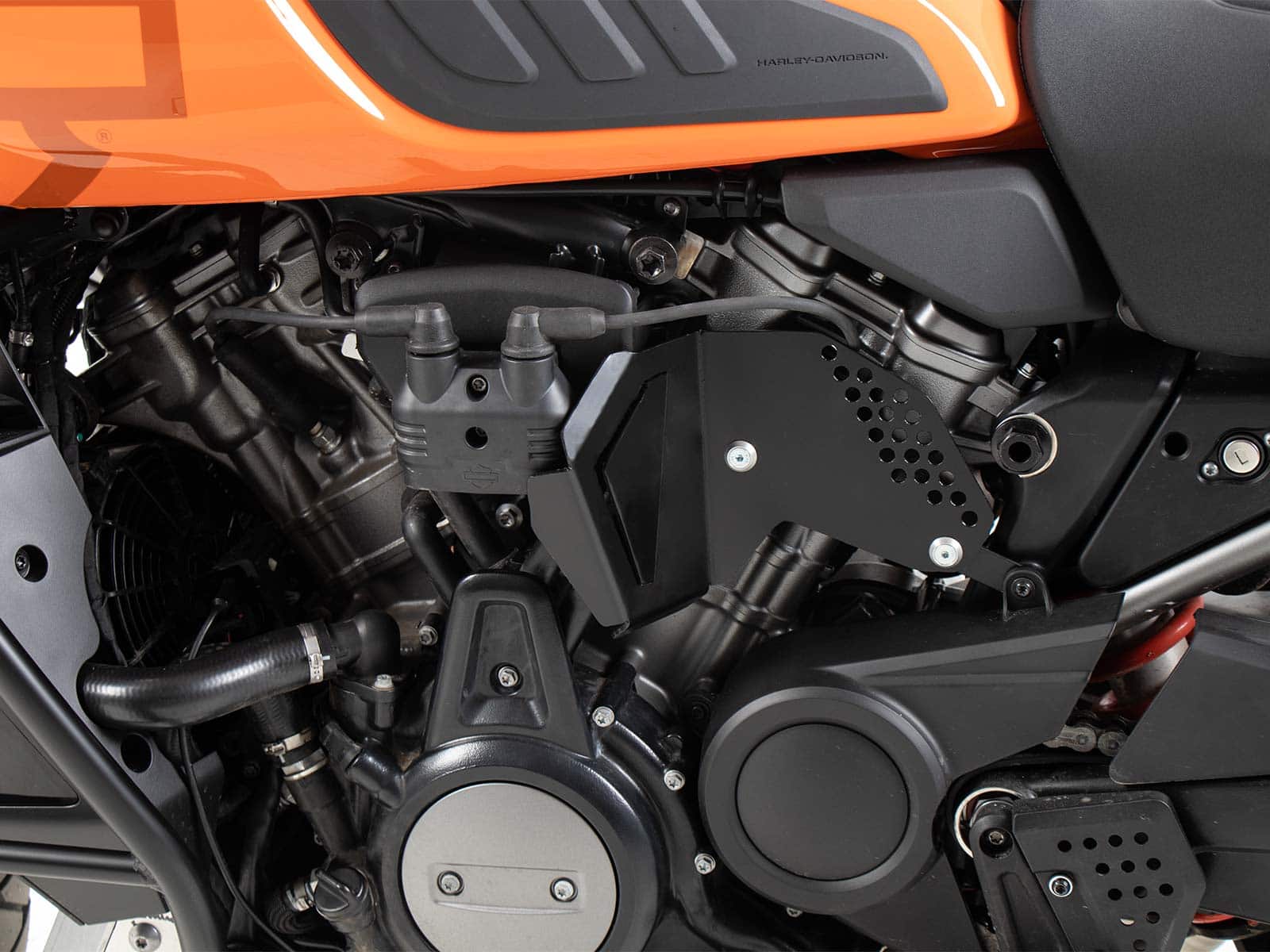 Pare-chaleur en acier inoxydable noir pour Harley Davidson Pan America (21-) Hepco & Becker