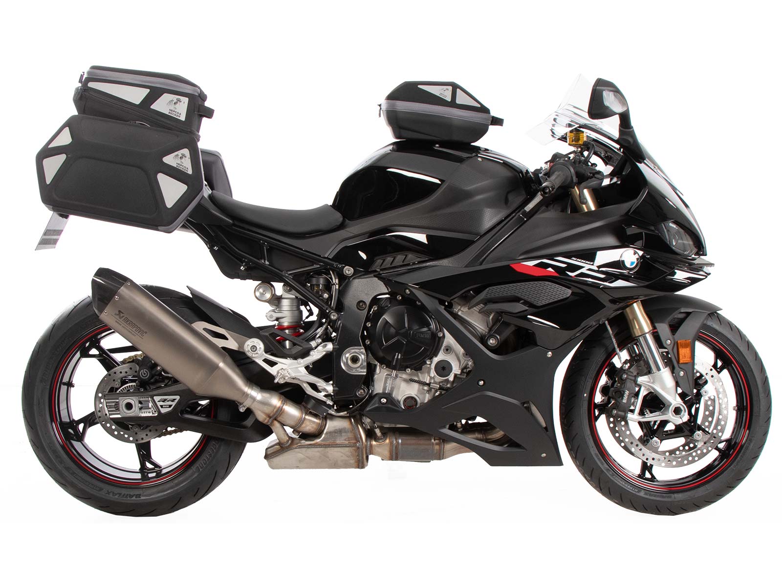 Supports latéraux C-Bow noirs pour BMW S 1000 RR (23-) Hepco & Becker